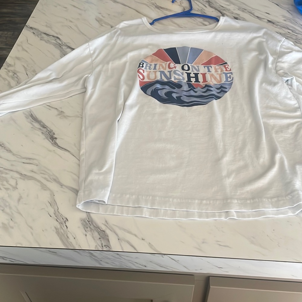 white long sleeve shirt